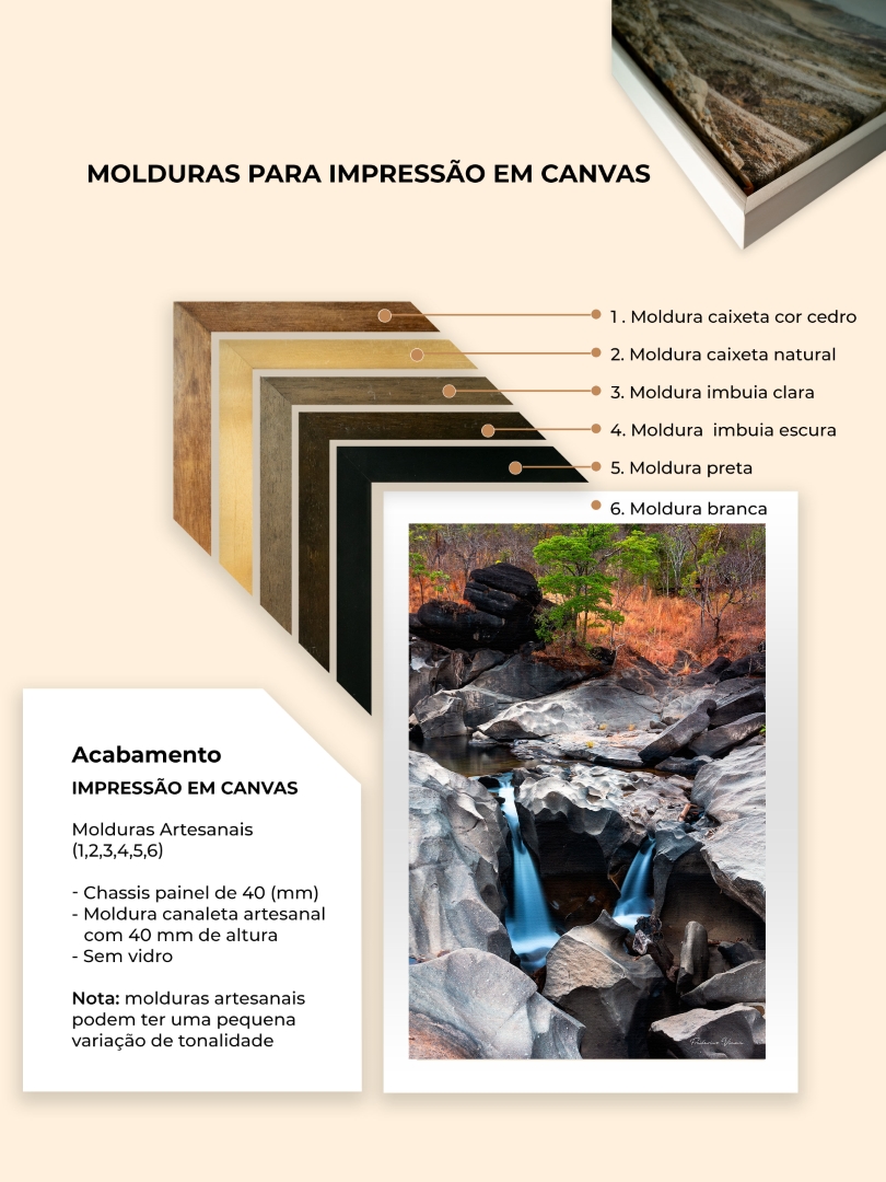 Quadro de Cachoeira do complexo do Prata, Chapada dos Veadeiros